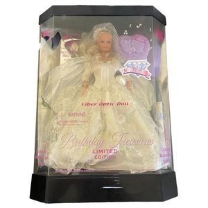 Barbie Doll Lucky Birthday Treasures 1992 April Fiber Optic Music Stand 11.5"